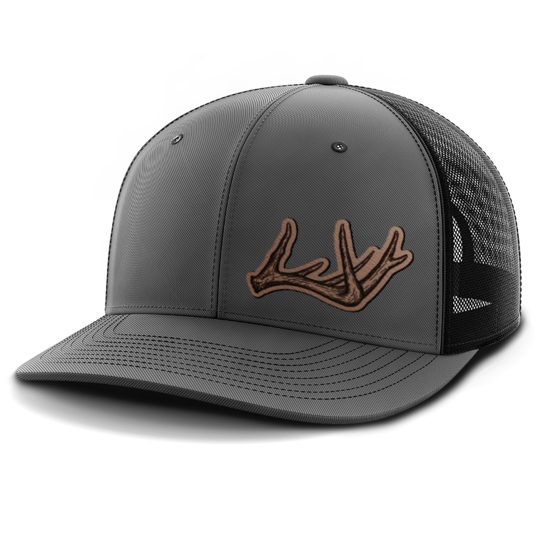 Antlers, Deer & Shed Hunting, Leather Patch Hat