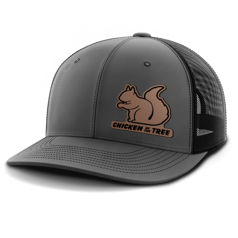 Chicken of the Tree, Squirrel Hunting, Leather Patch Hat