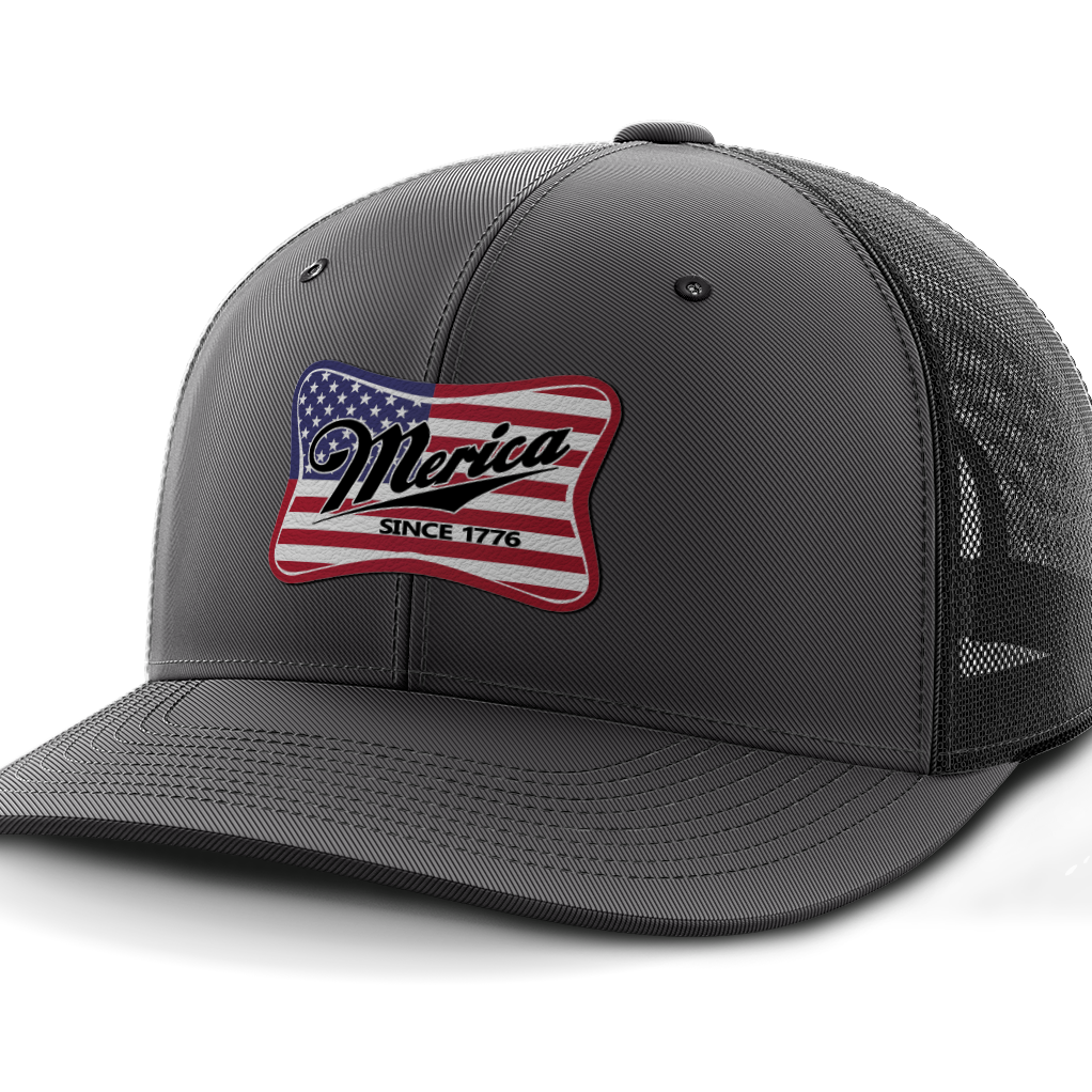 Merica, Leather Patch Hat
