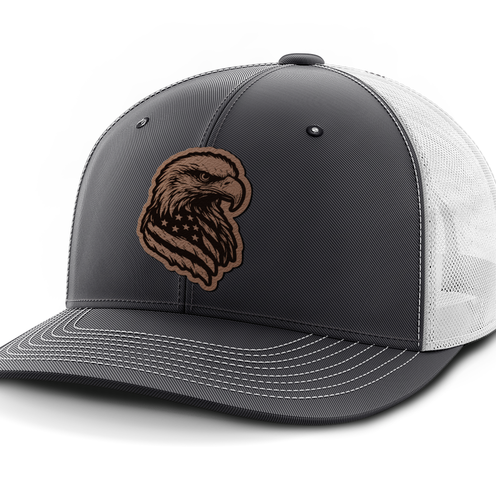 Eagle Flag, Leather Patch Hat