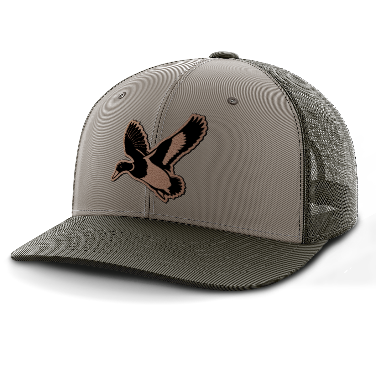 Mallard, Duck Hunting, Leather Patch Hat