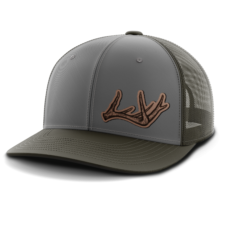 Antlers, Deer & Shed Hunting, Leather Patch Hat