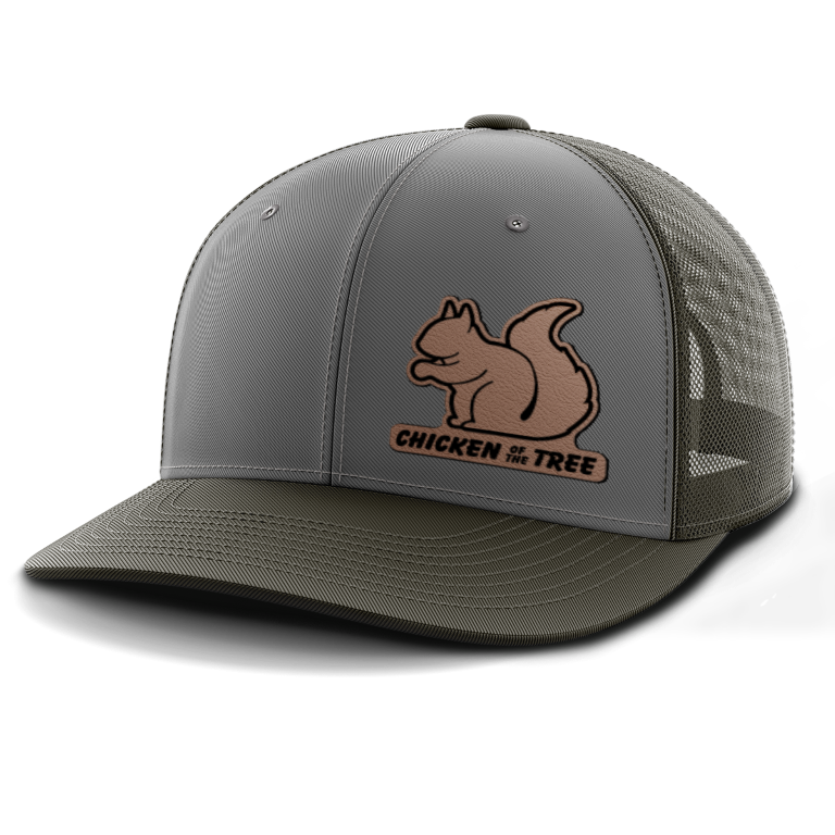 Chicken of the Tree, Squirrel Hunting, Leather Patch Hat