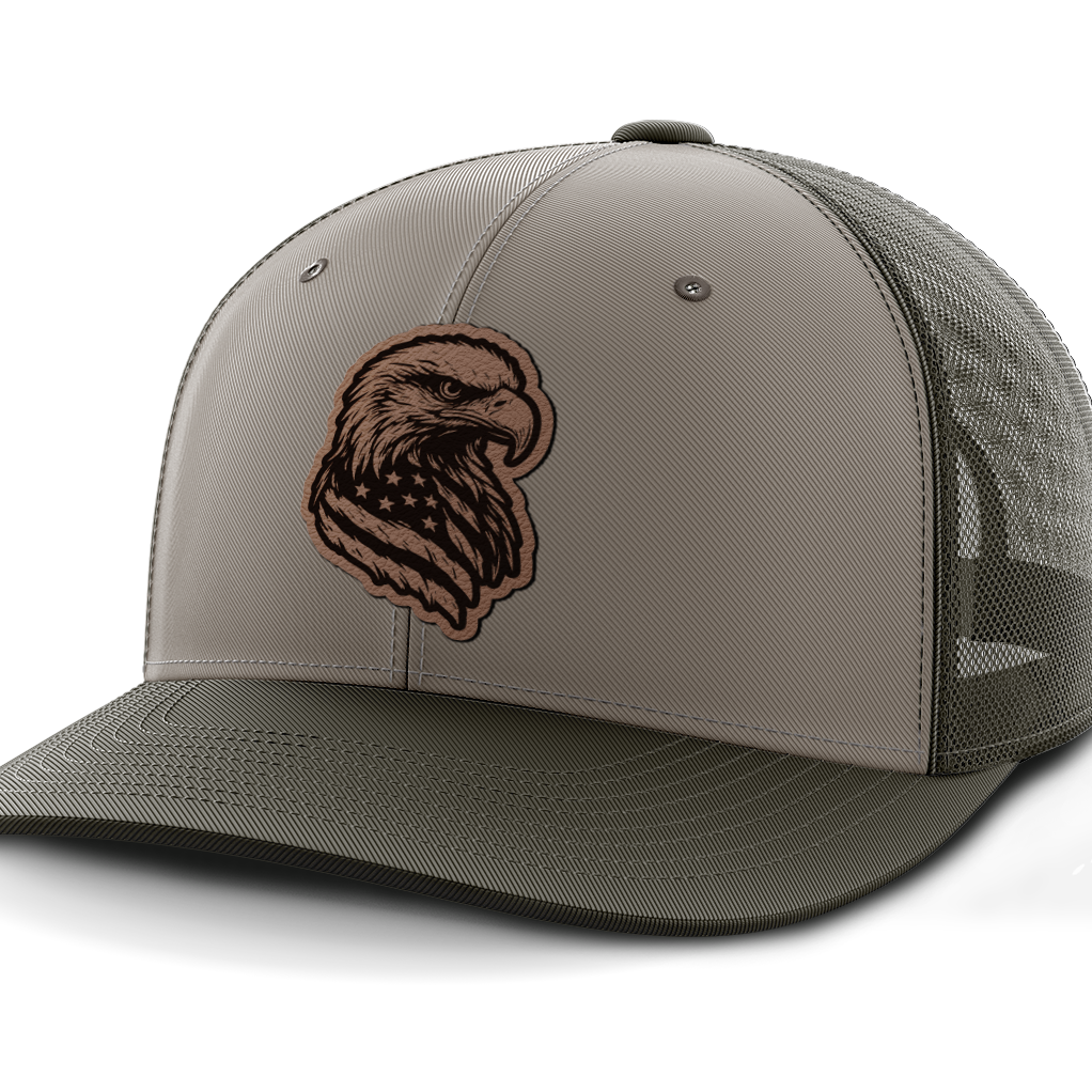 Eagle Flag, Leather Patch Hat