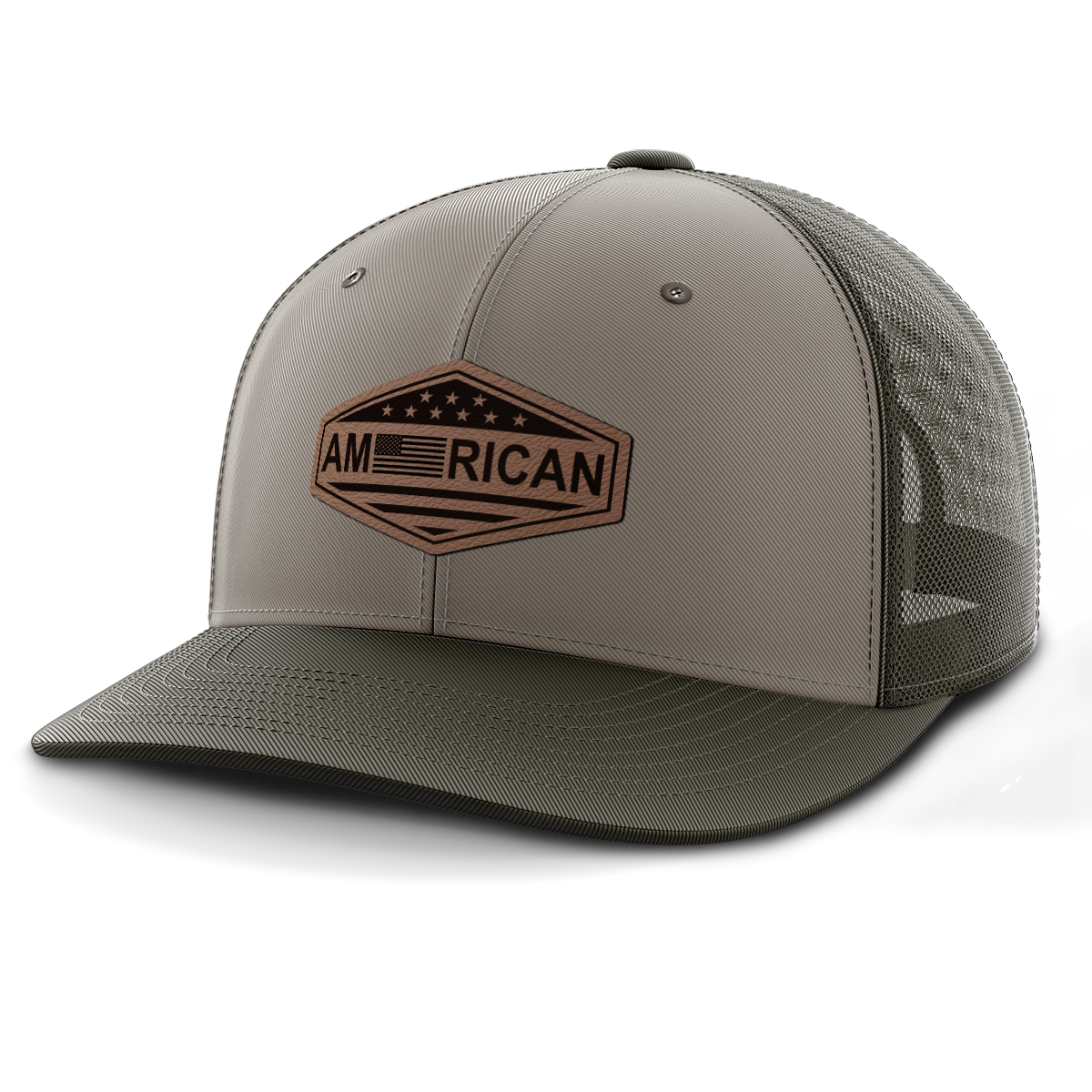 American, Leather Patch Hat
