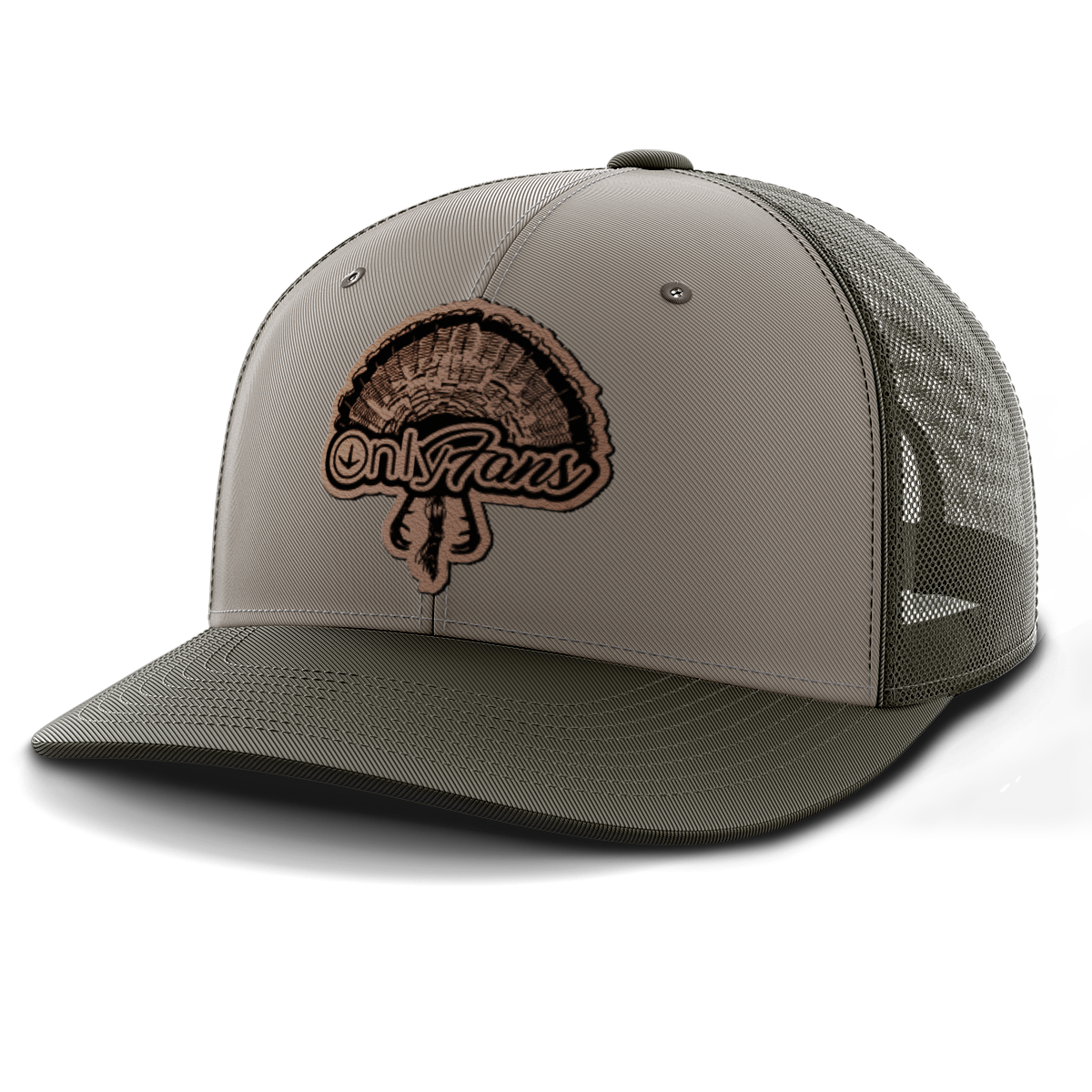 Only Fans, Turkey Hunting, Leather Patch Hat