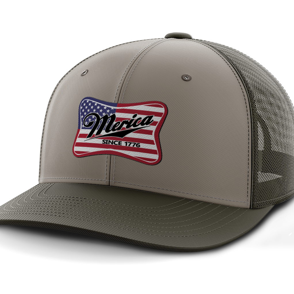Merica, Leather Patch Hat