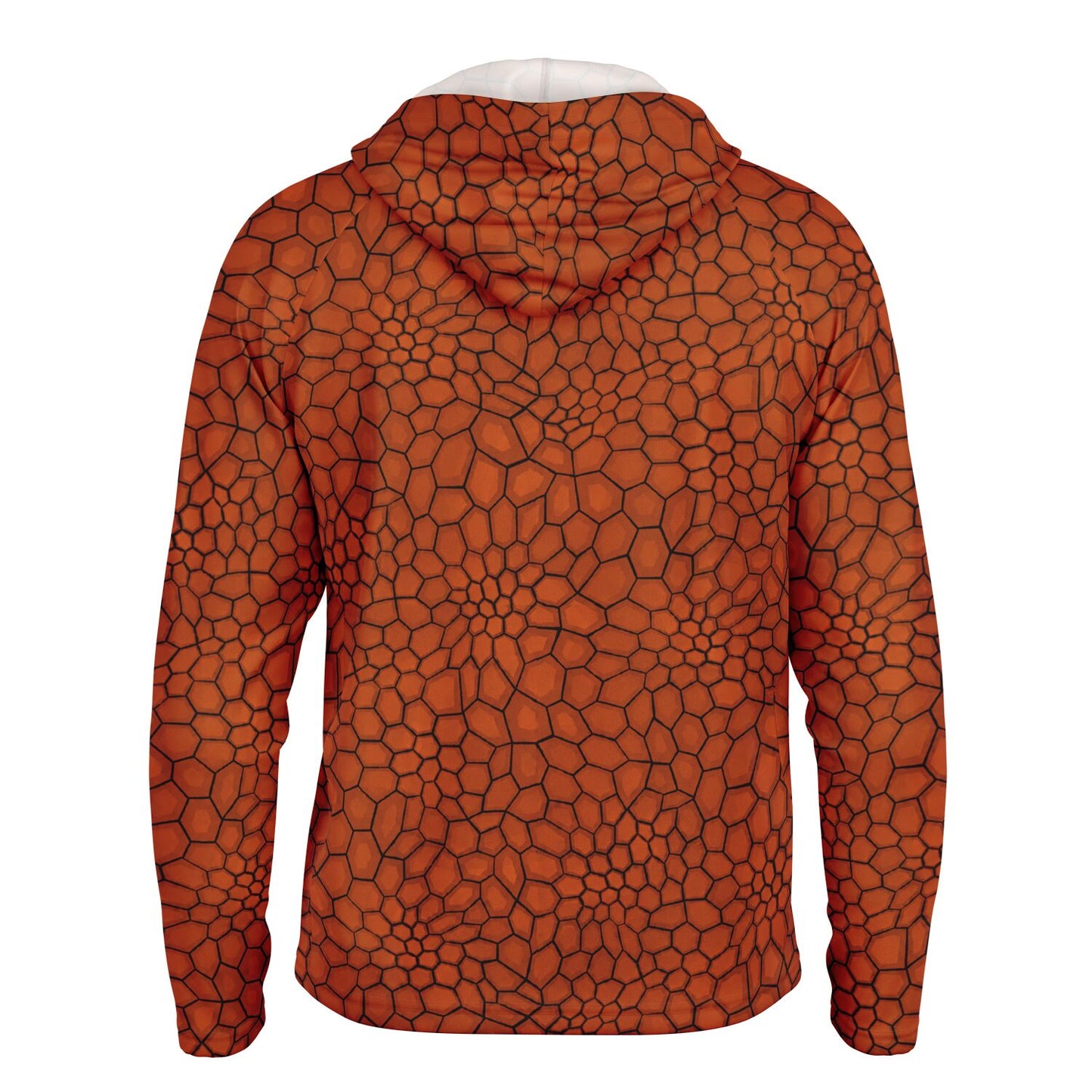 Cranky Crankbait SPF50 Performance Fishing Hoodie- Burnt Orange