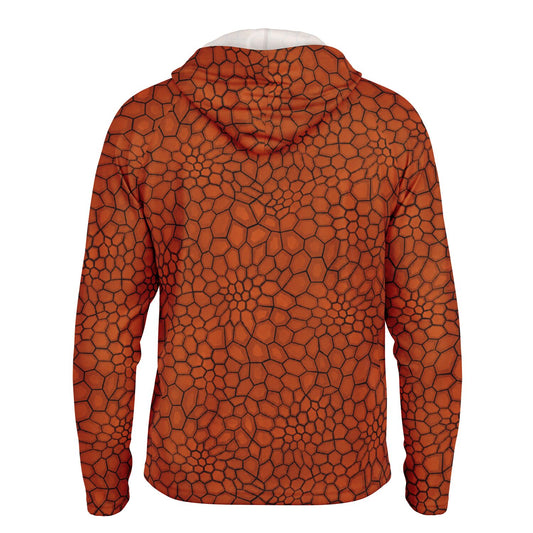 Cranky Crankbait SPF50 Performance Fishing Hoodie- Burnt Orange