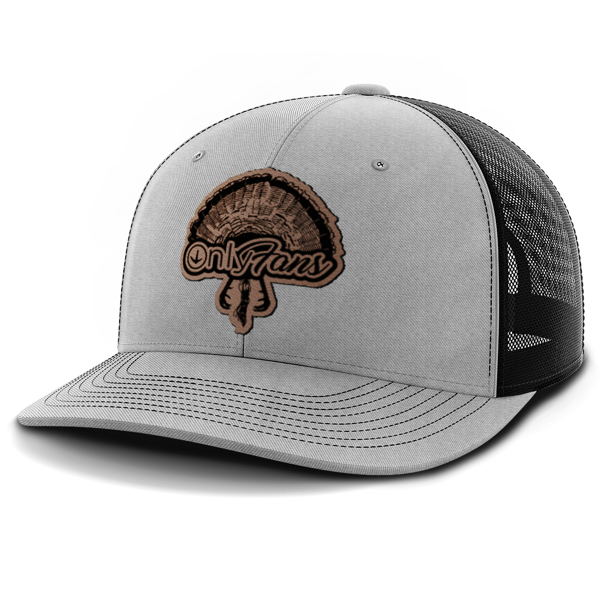 Only Fans, Turkey Hunting, Leather Patch Hat