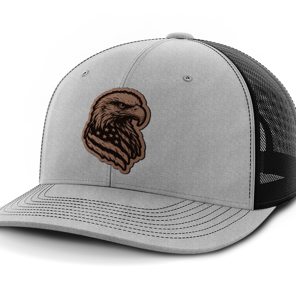 Eagle Flag, Leather Patch Hat