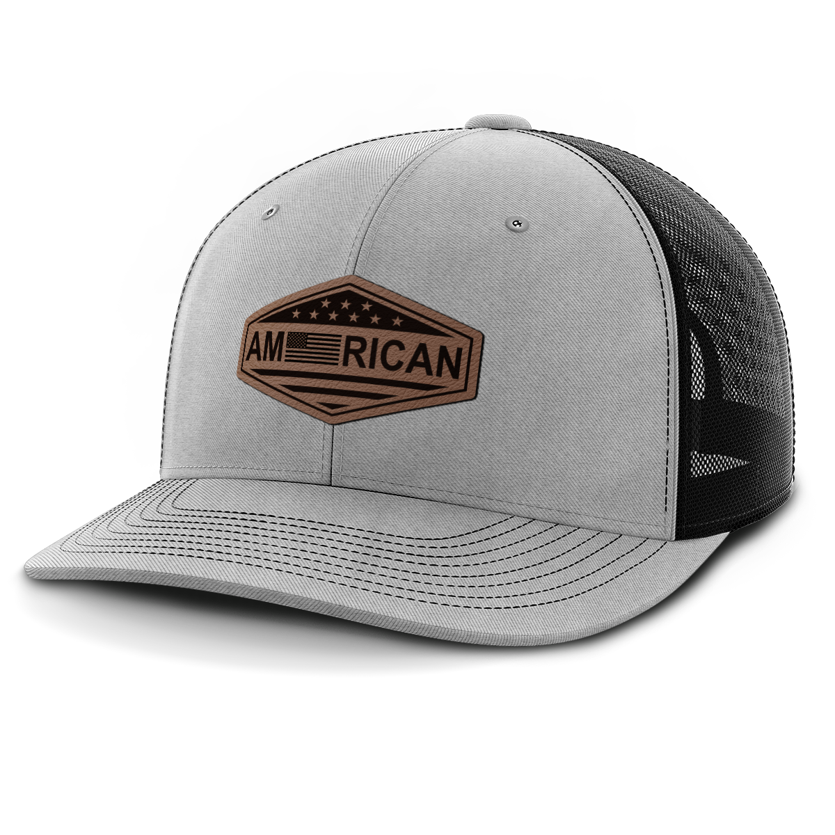 American, Leather Patch Hat