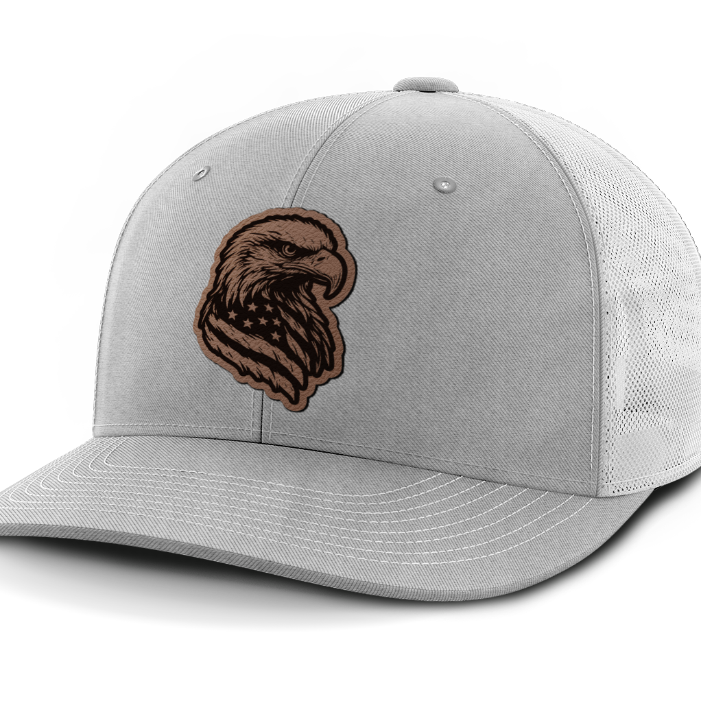 Eagle Flag, Leather Patch Hat