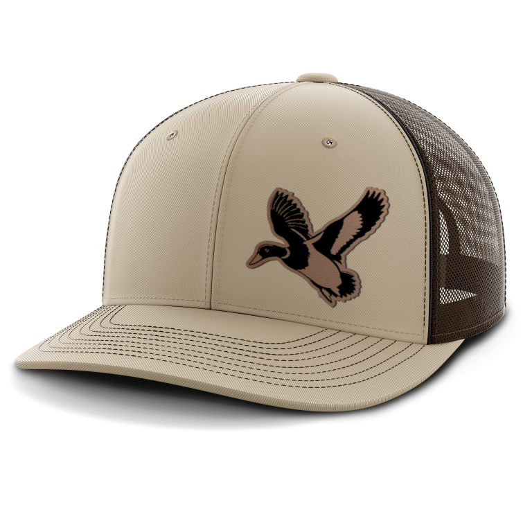 Mallard (left), Duck Hunting, Leather Patch Hat