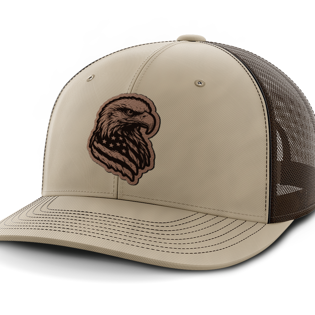 Eagle Flag, Leather Patch Hat