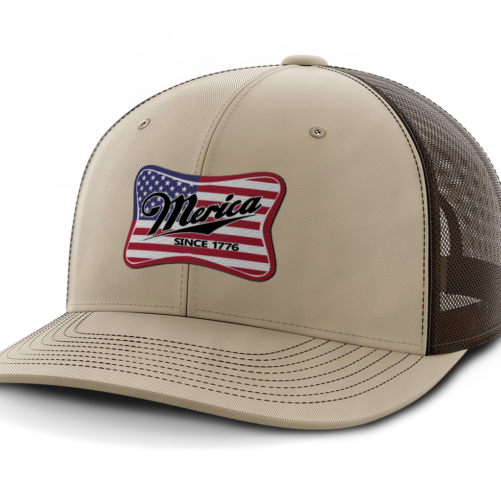 Merica, Leather Patch Hat