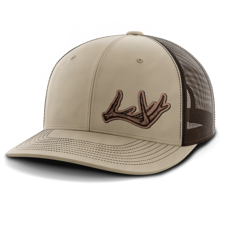 Antlers, Deer & Shed Hunting, Leather Patch Hat