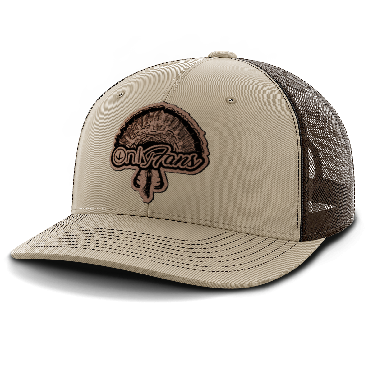 Only Fans, Turkey Hunting, Leather Patch Hat