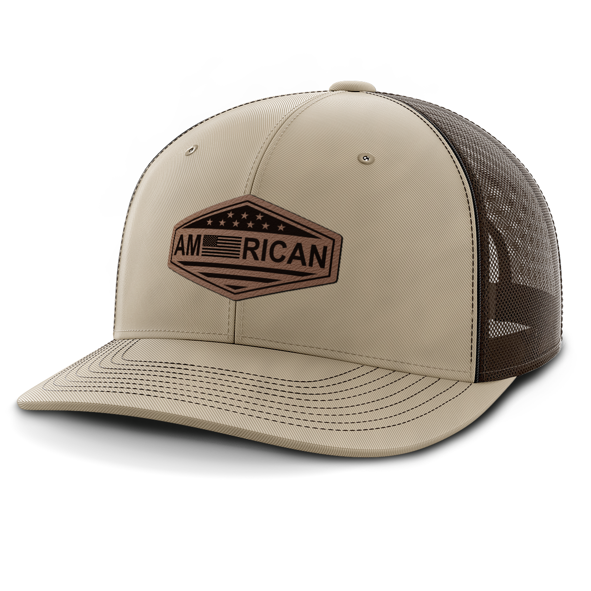 American, Leather Patch Hat