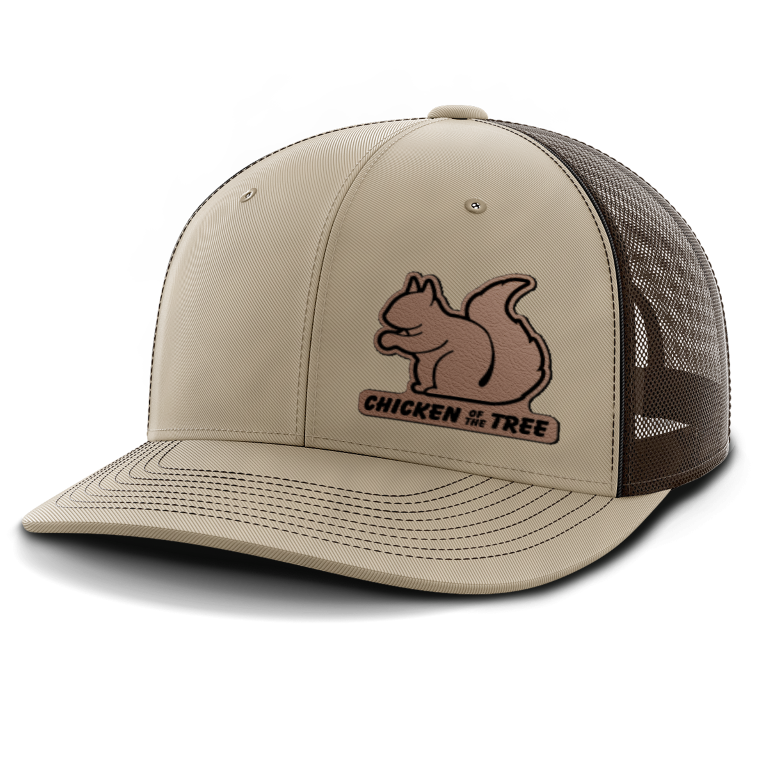 Chicken of the Tree, Squirrel Hunting, Leather Patch Hat