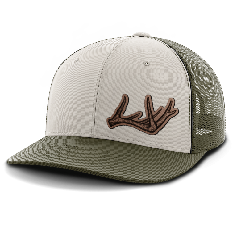 Antlers, Deer & Shed Hunting, Leather Patch Hat