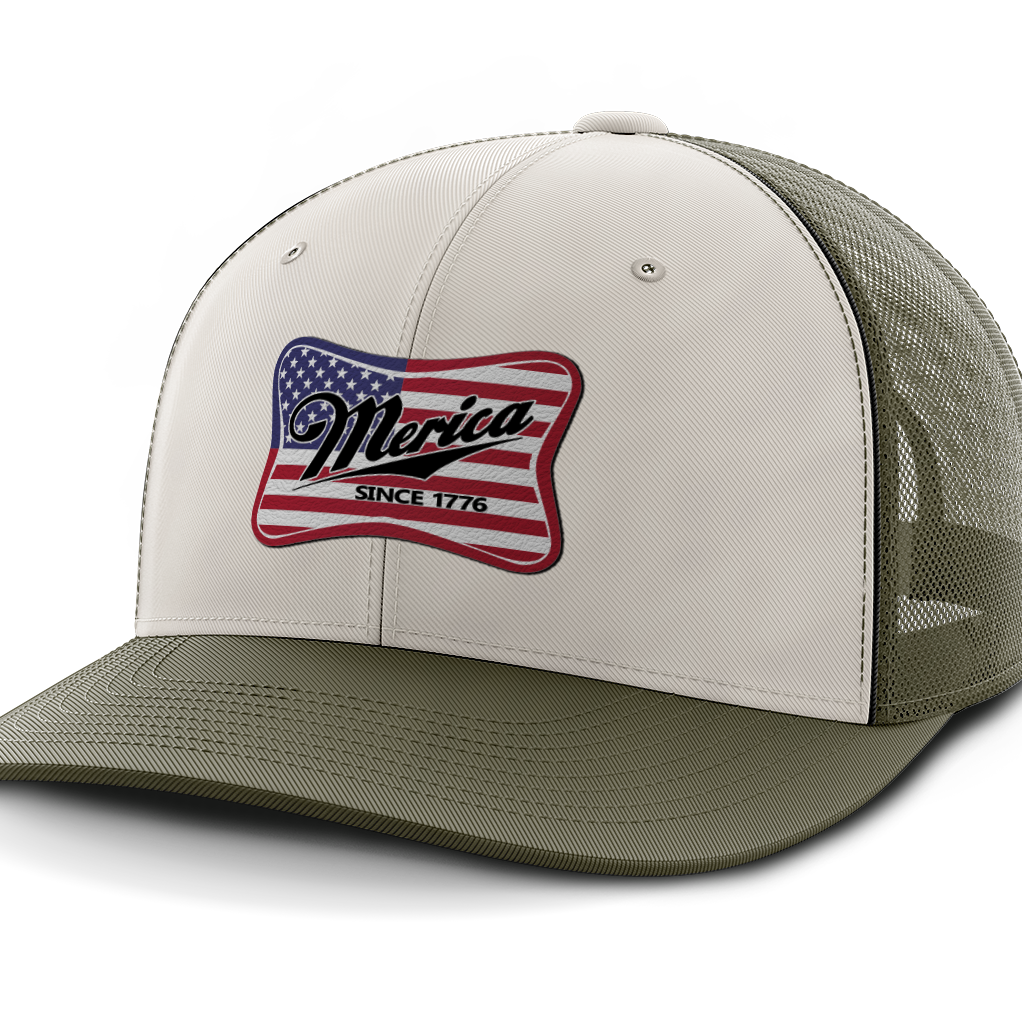 Merica, Leather Patch Hat