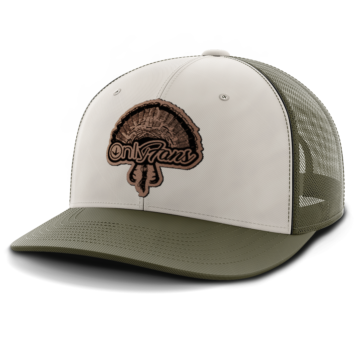 Only Fans, Turkey Hunting, Leather Patch Hat