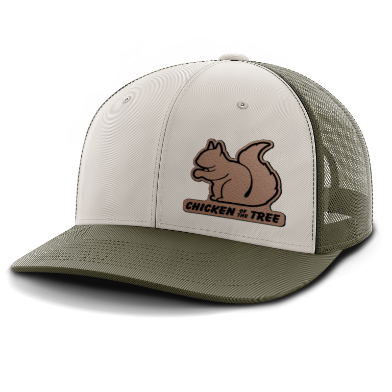 Chicken of the Tree, Squirrel Hunting, Leather Patch Hat
