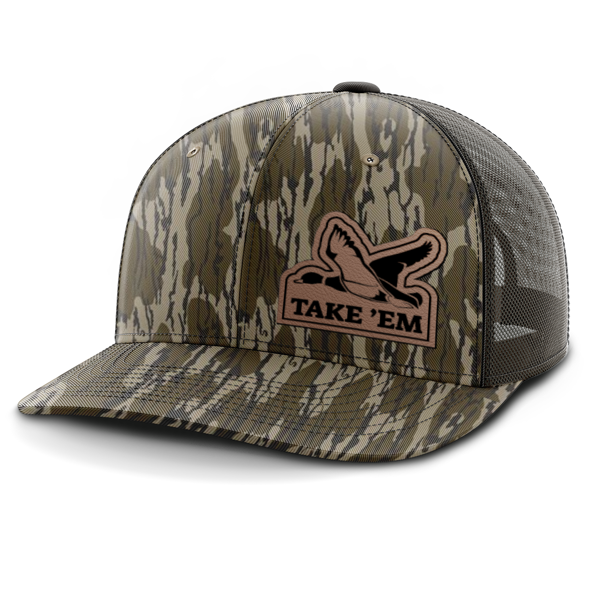 Take Em, Duck Hunting, Leather Patch Hat