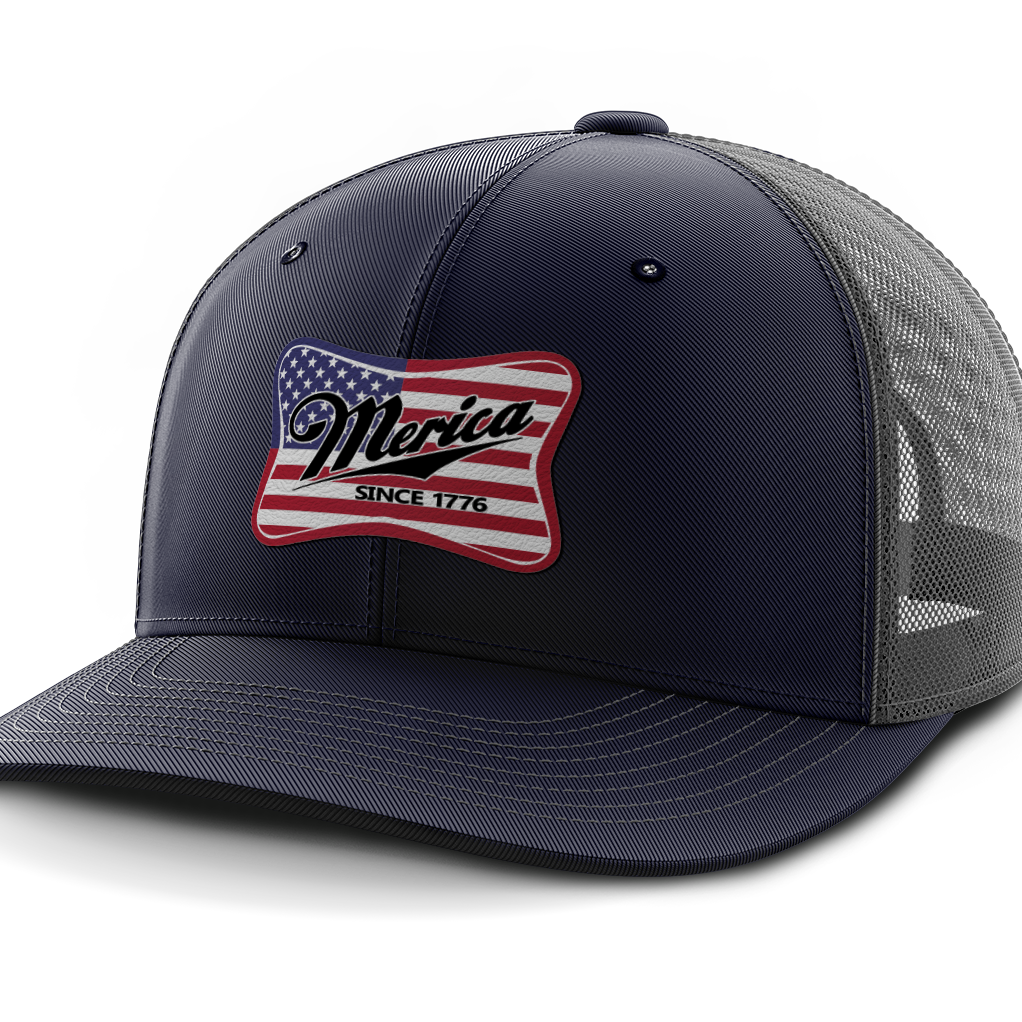 Merica, Leather Patch Hat