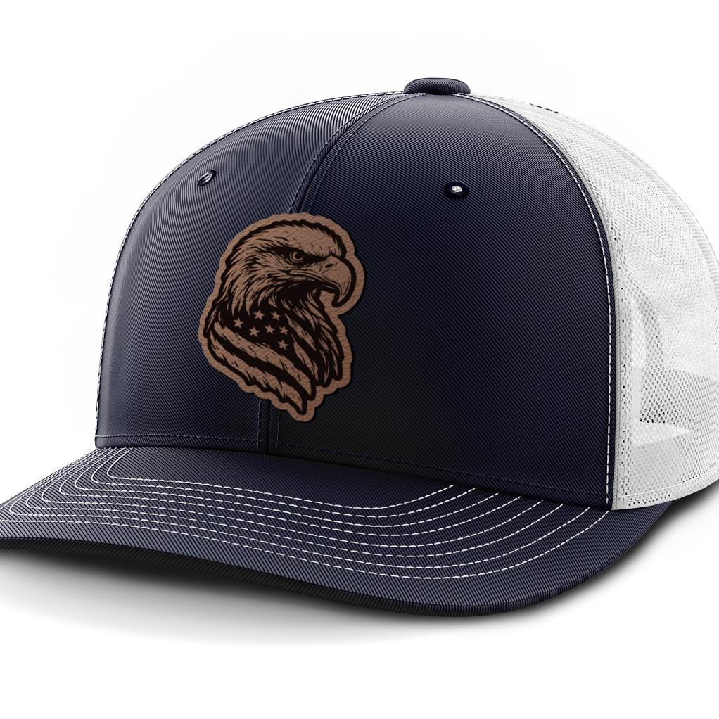 Eagle Flag, Leather Patch Hat