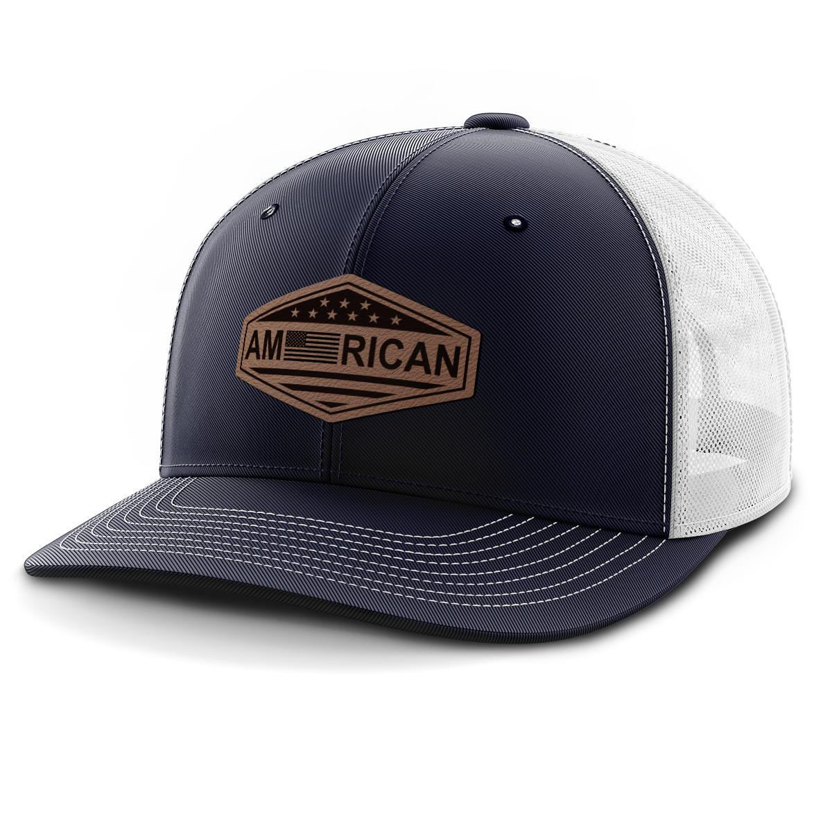 American, Leather Patch Hat