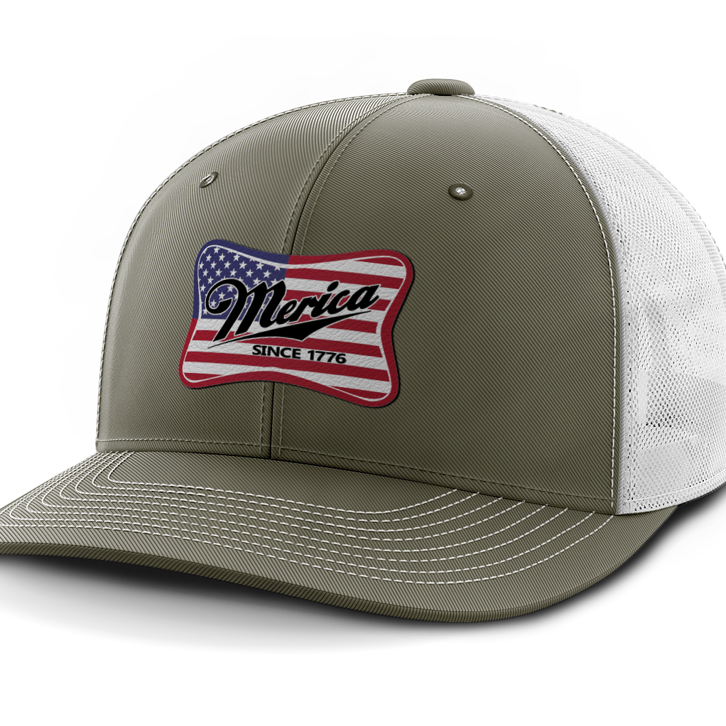 Merica, Leather Patch Hat