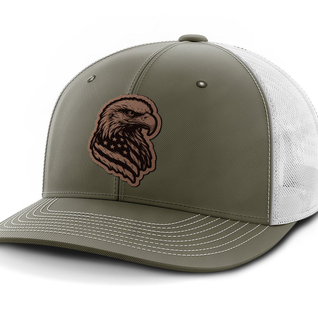 Eagle Flag, Leather Patch Hat