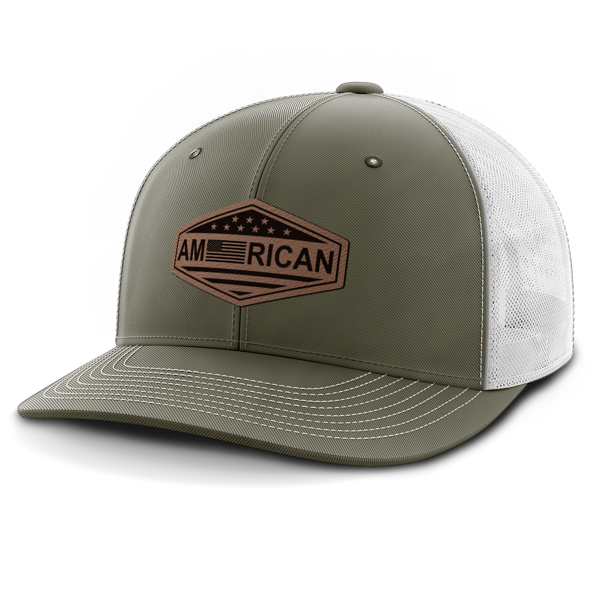 American, Leather Patch Hat