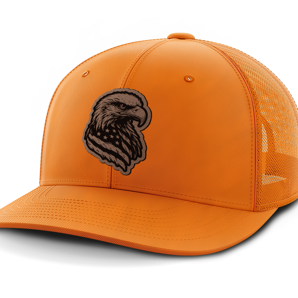 Eagle Flag, Leather Patch Hat