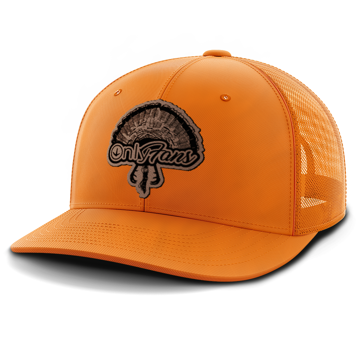 Only Fans, Turkey Hunting, Leather Patch Hat