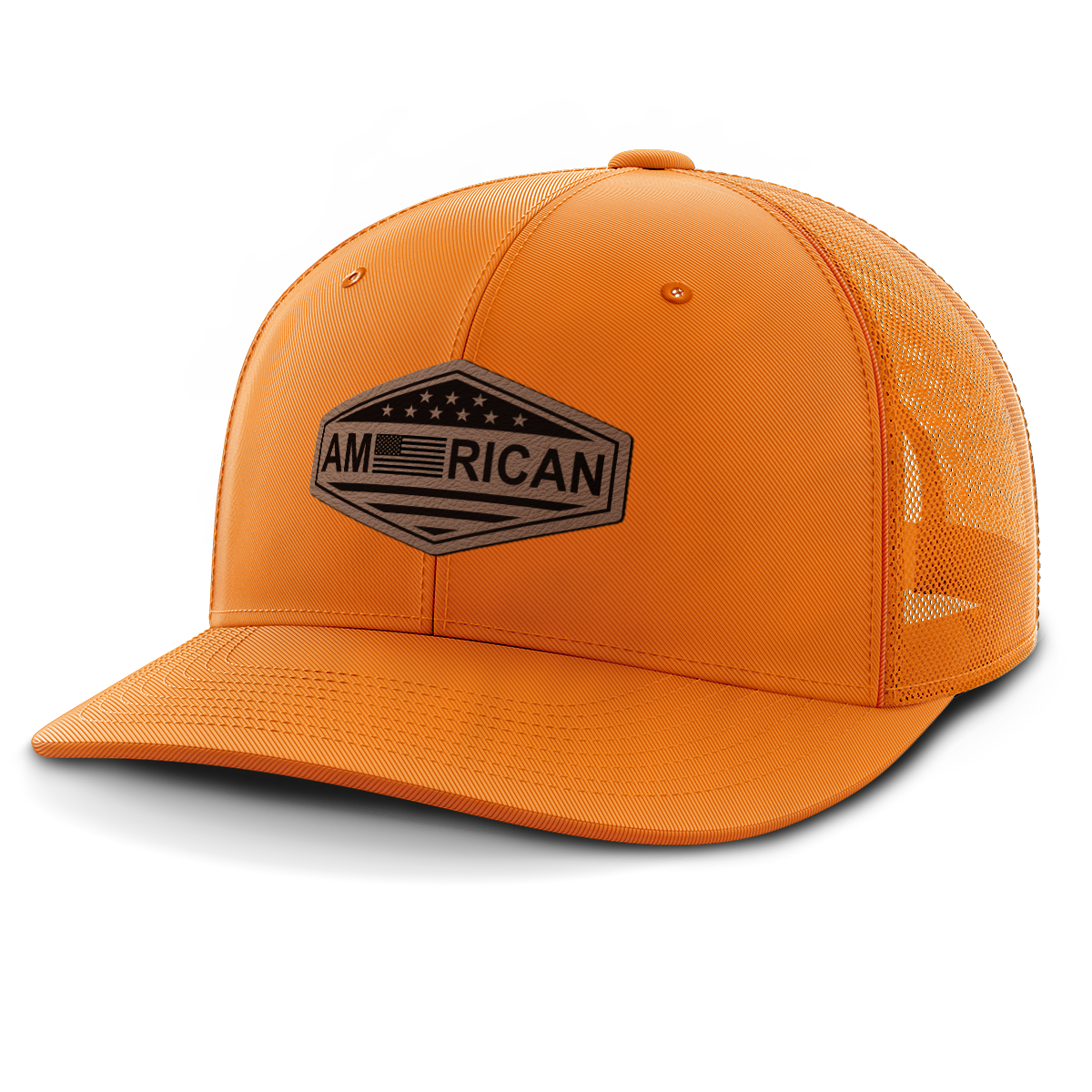 American, Leather Patch Hat