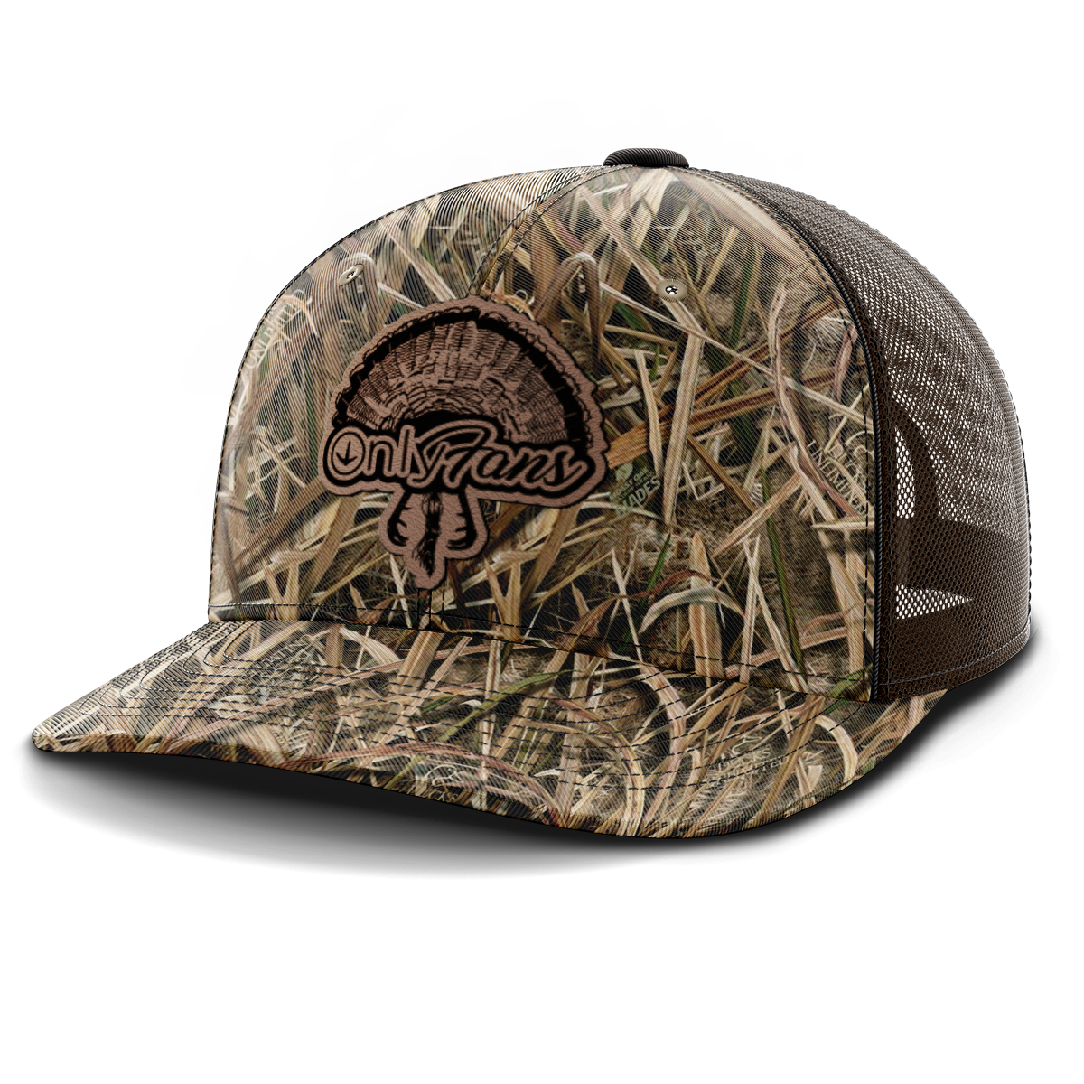 Only Fans, Turkey Hunting, Leather Patch Hat