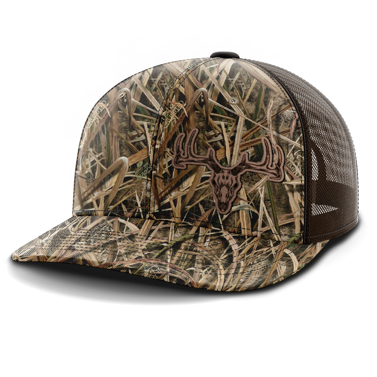 Deer Skull, Deer & Shed Hunting, Leather Patch Hat