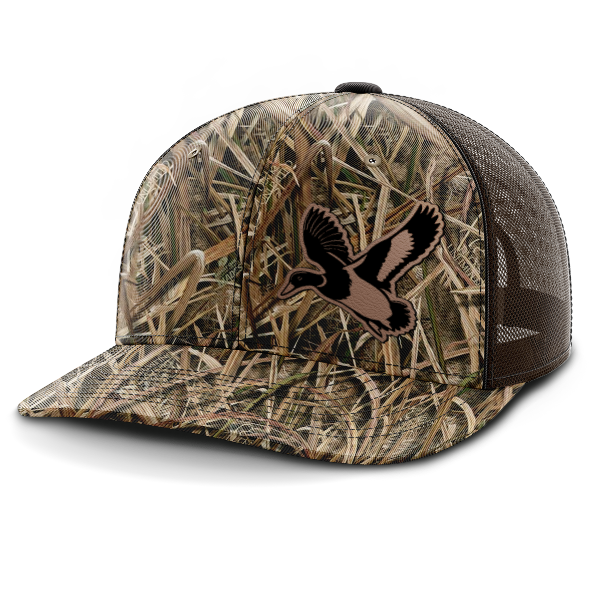 Mallard (left), Duck Hunting, Leather Patch Hat