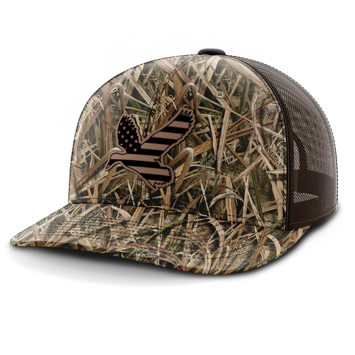 Duck Flag, Duck Hunting, Leather Patch Hat