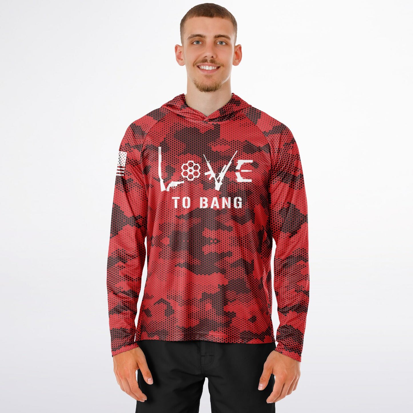 Love To Bang SPF50 Patriotic Performance Hoodie