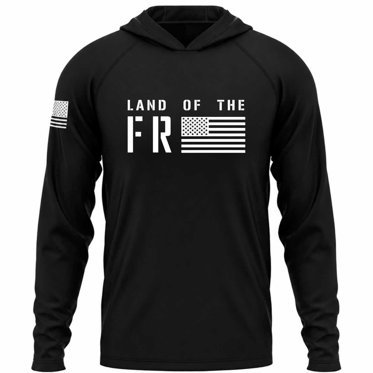 Land Of The Free Patriotic Performance Hoodie