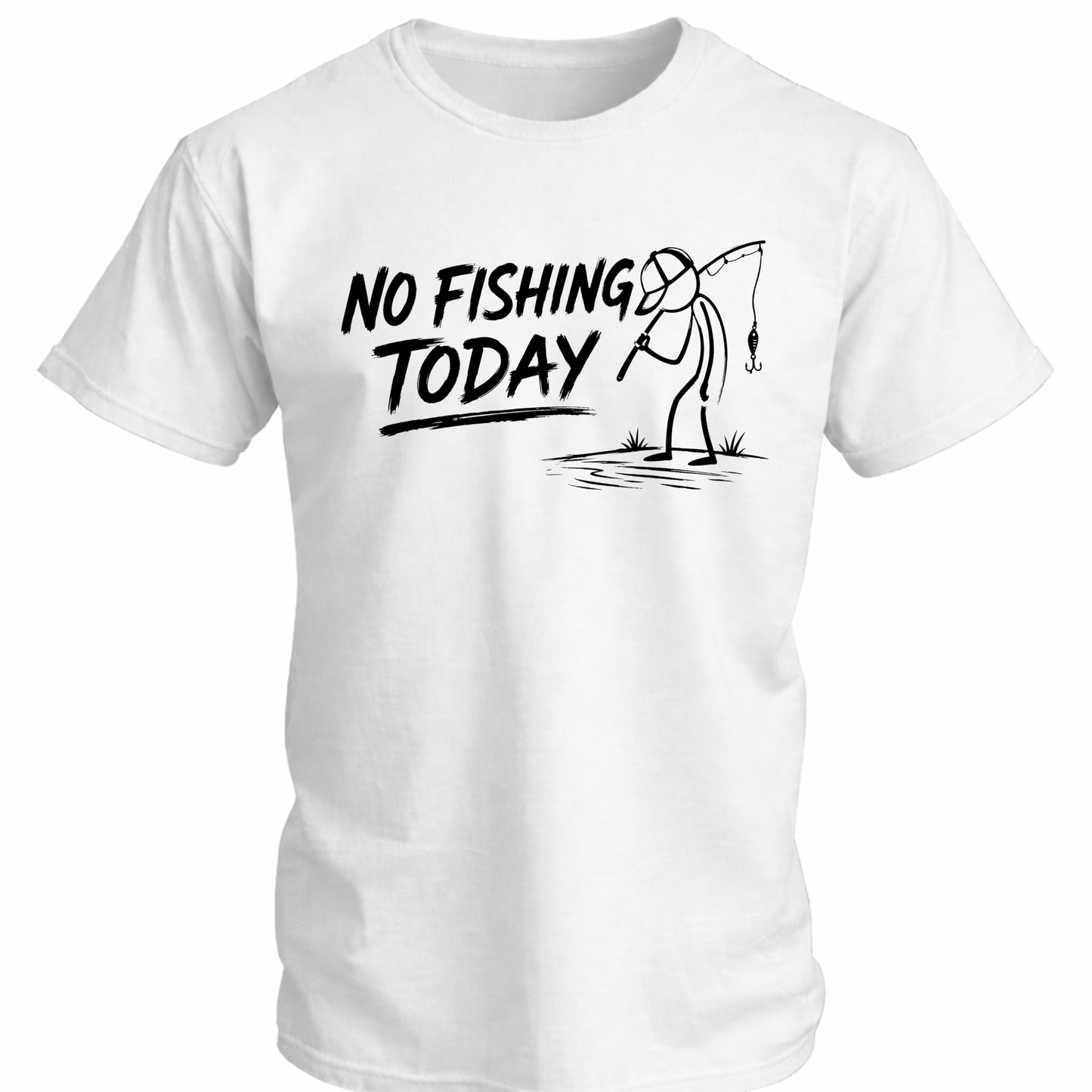 No Fishing Today Fishing Softstyle T-Shirt