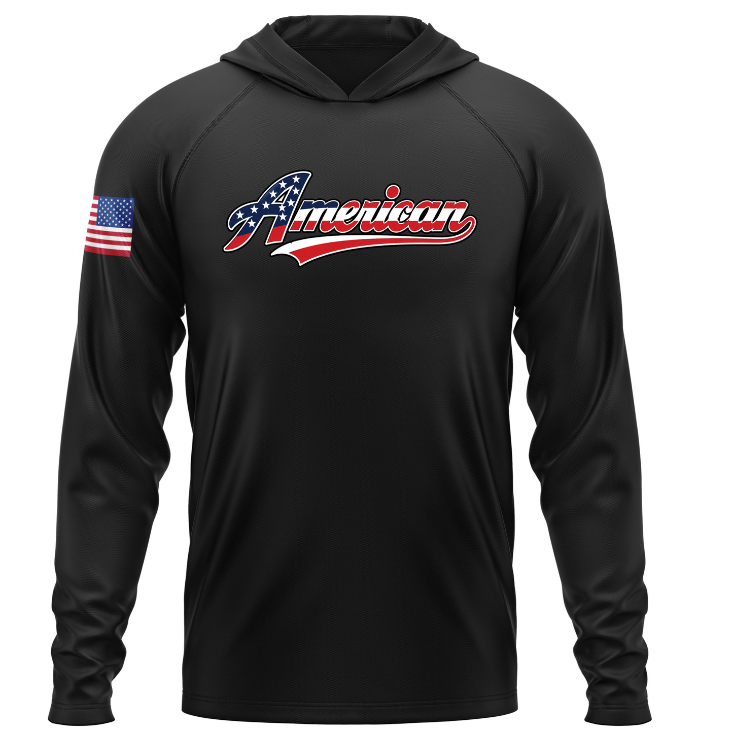American USA Patriotic Performance Hoodie