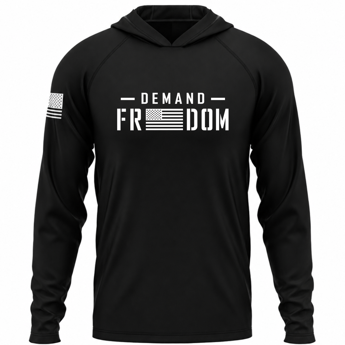 Demand Freedom Patriotic Performance Hoodie