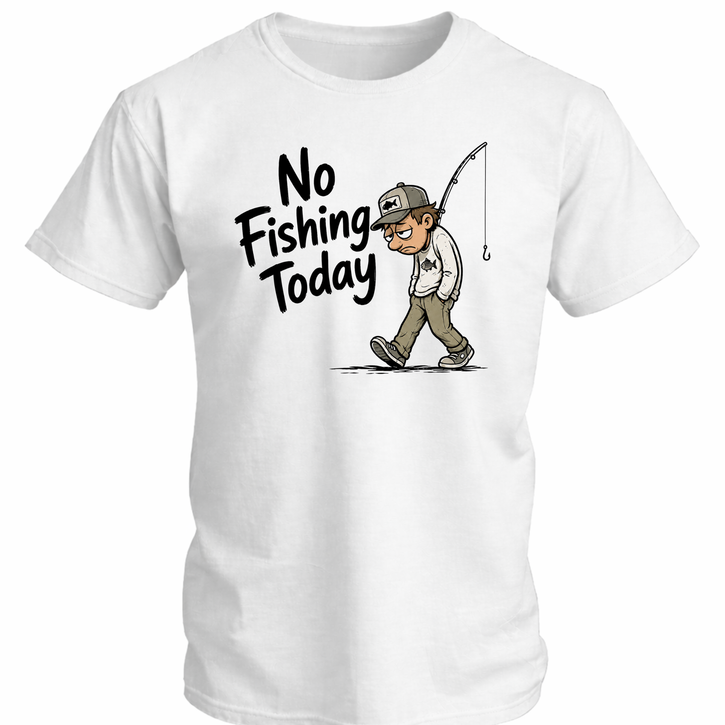 No Fishing Today Fishing Softstyle T-Shirt