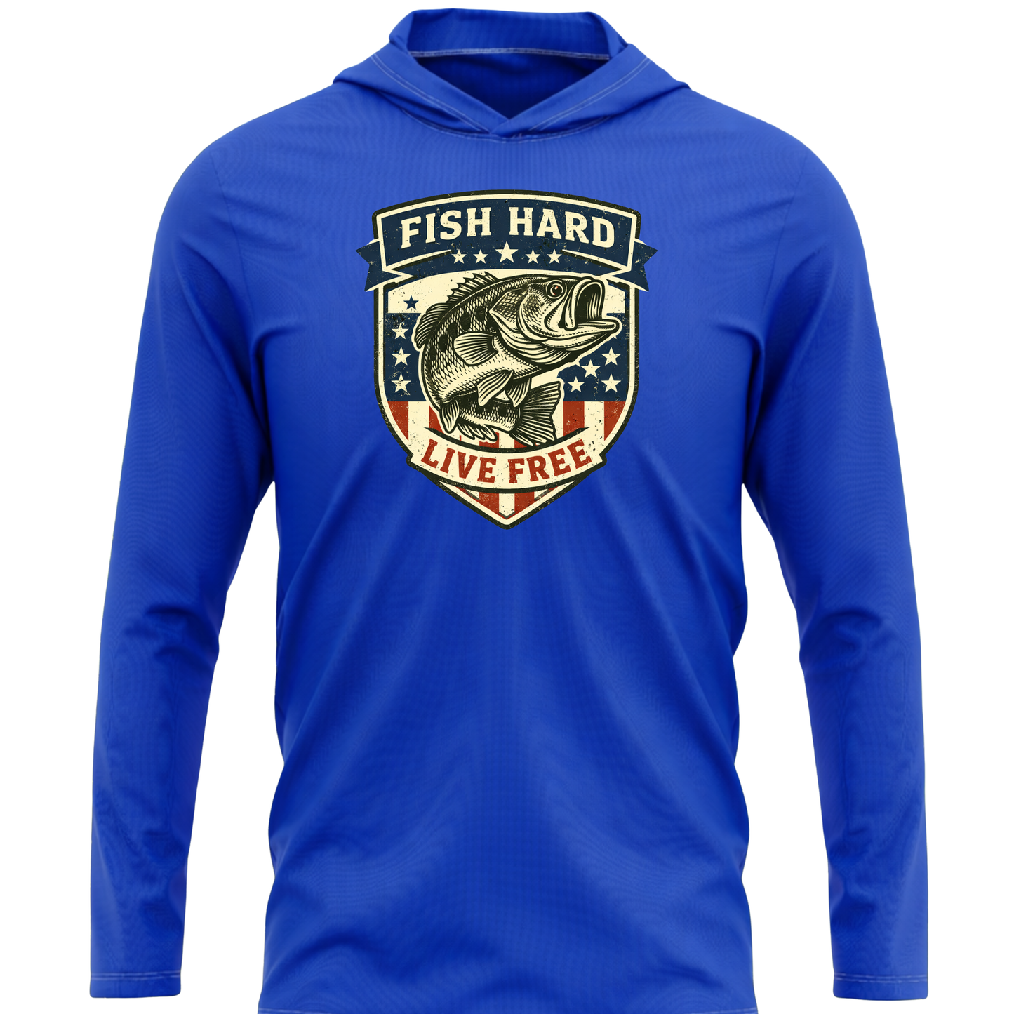 Fish Hard Live Free SPF50 Performance Fishing Hoodie