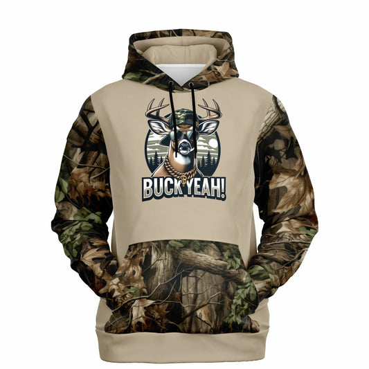 Buck Yeah! Deer Hunting Hoodie (Tan)